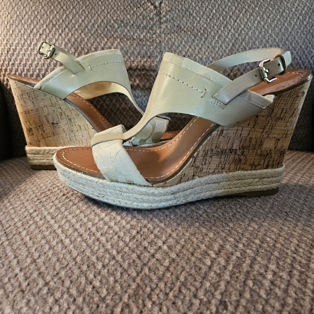 Coach wedges, size 8.5